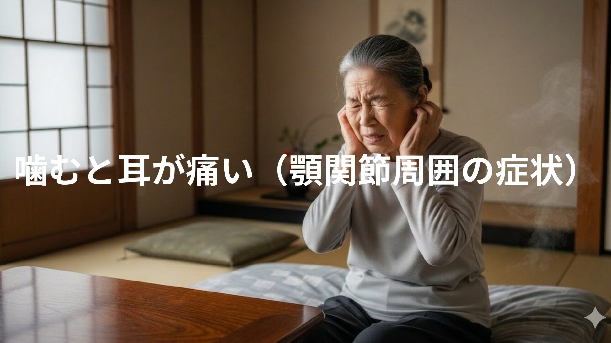 噛むと耳が痛い（顎関節周囲の症状）