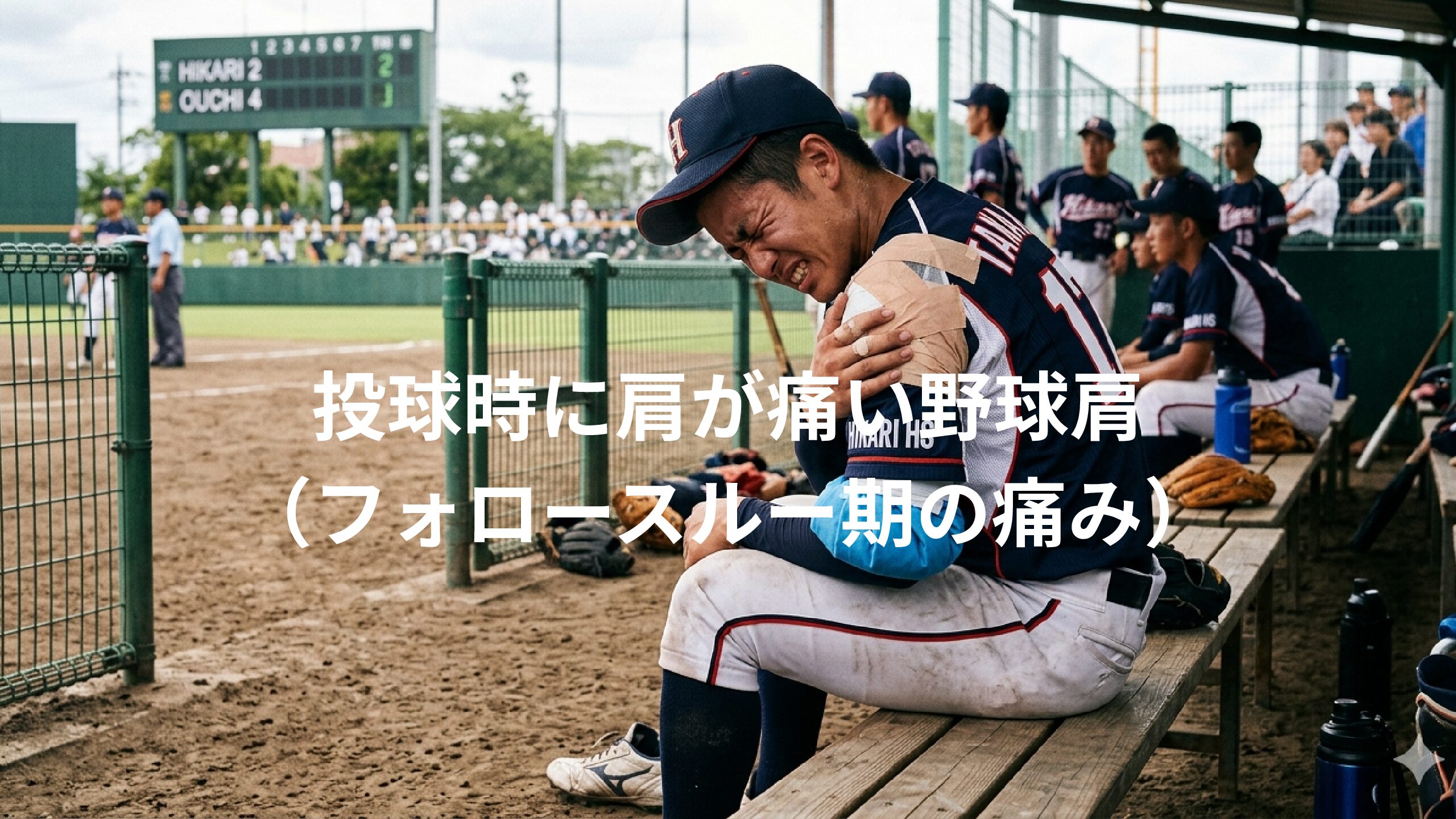 投球時に肩が痛い野球肩（フォロースルー期の痛み）