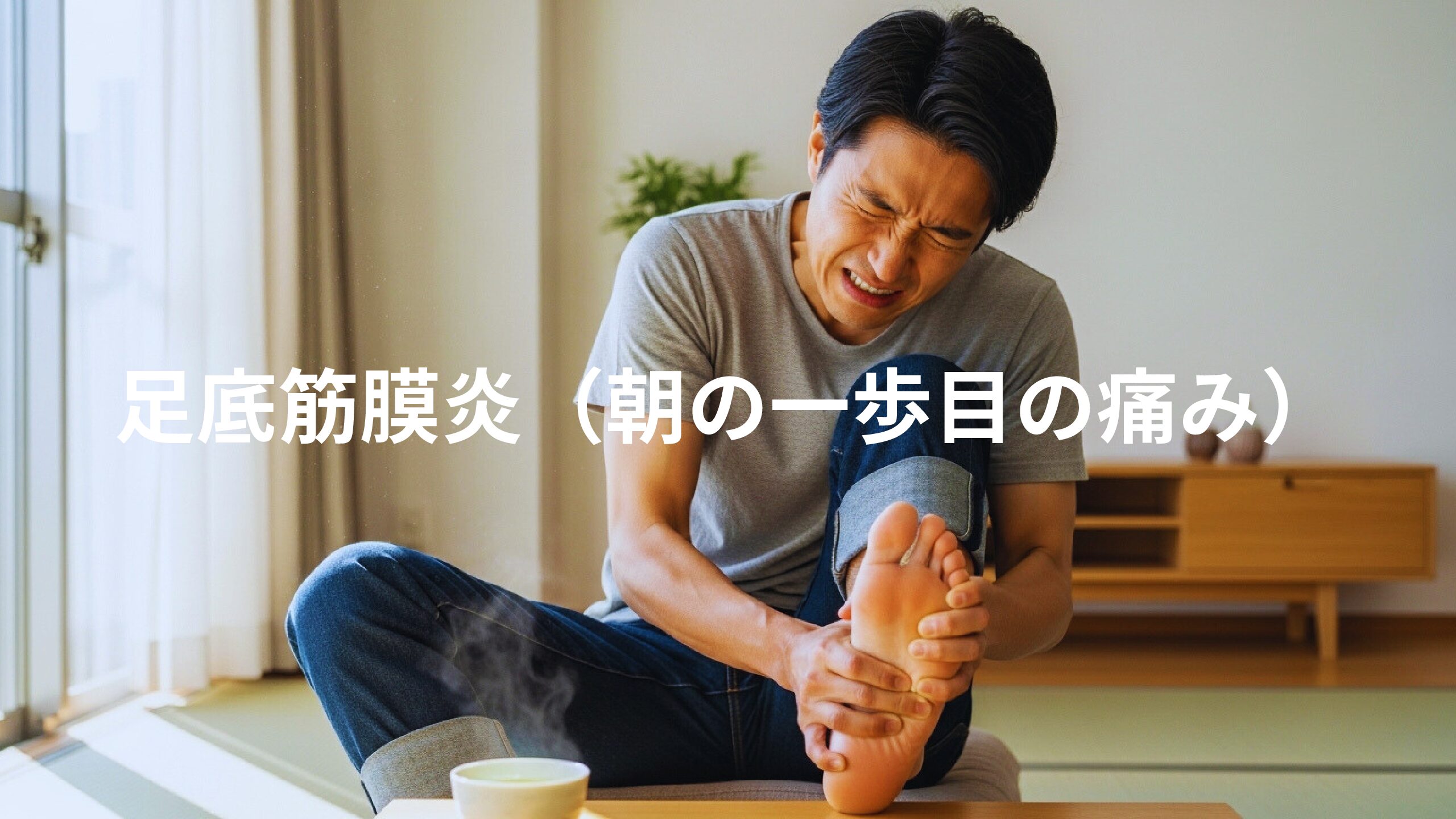 足底筋膜炎（朝の一歩目の痛み）