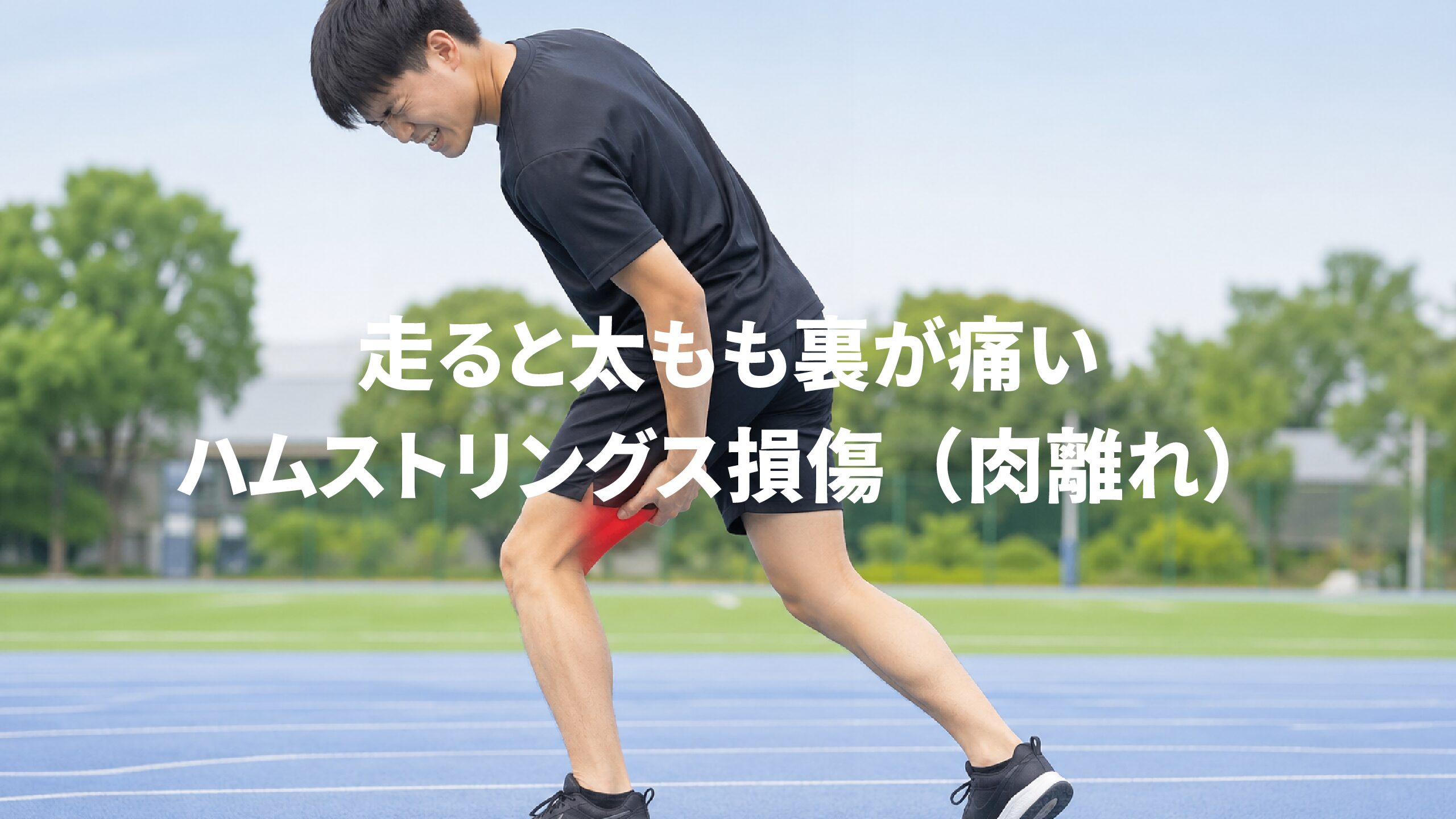 走ると太もも裏が痛いハムストリングス損傷（肉離れ）