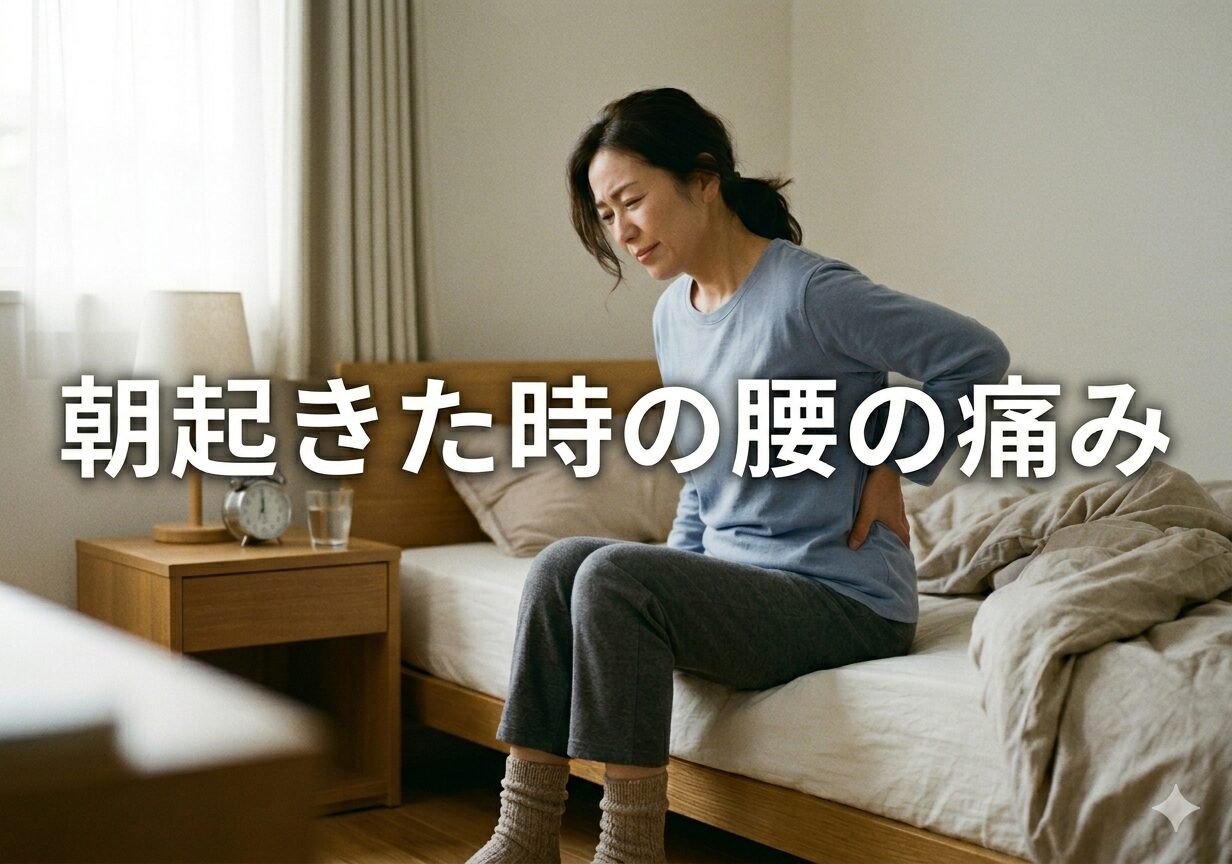 寝起きの腰の痛み（朝立ち上がると腰が痛む）