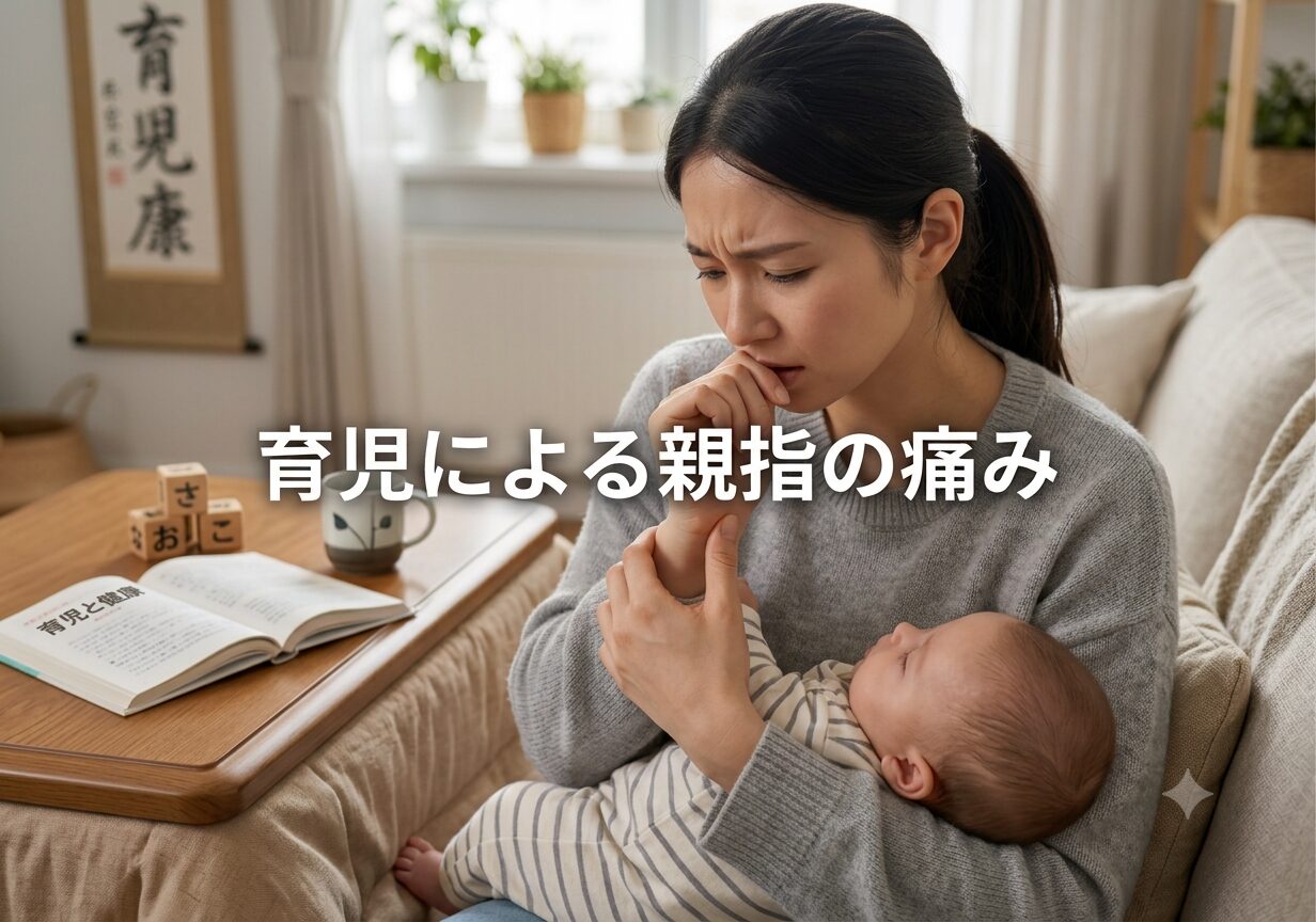 育児による親指の痛み（腱鞘炎）