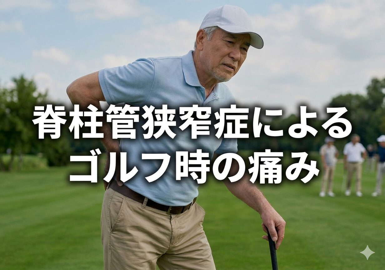 脊柱管狭窄症によるゴルフ時の痛み