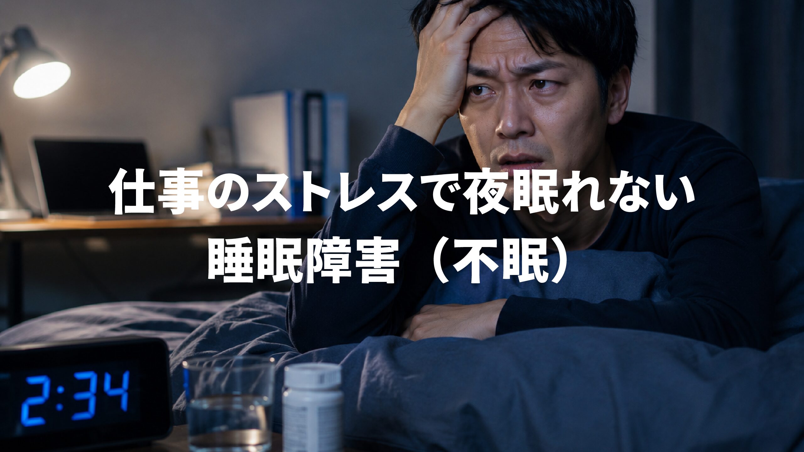 仕事のストレスで夜眠れない睡眠障害（不眠）