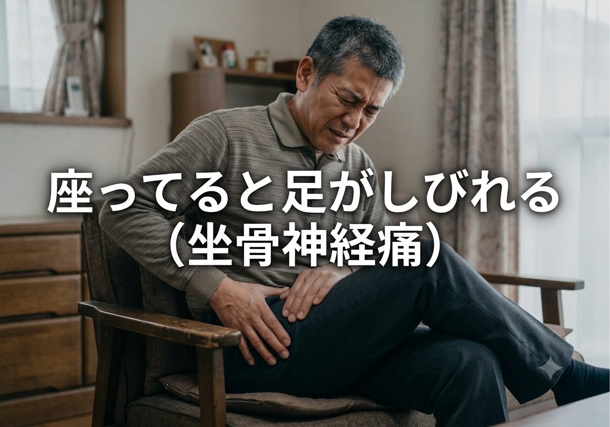 座ると足がしびれる（坐骨神経痛）