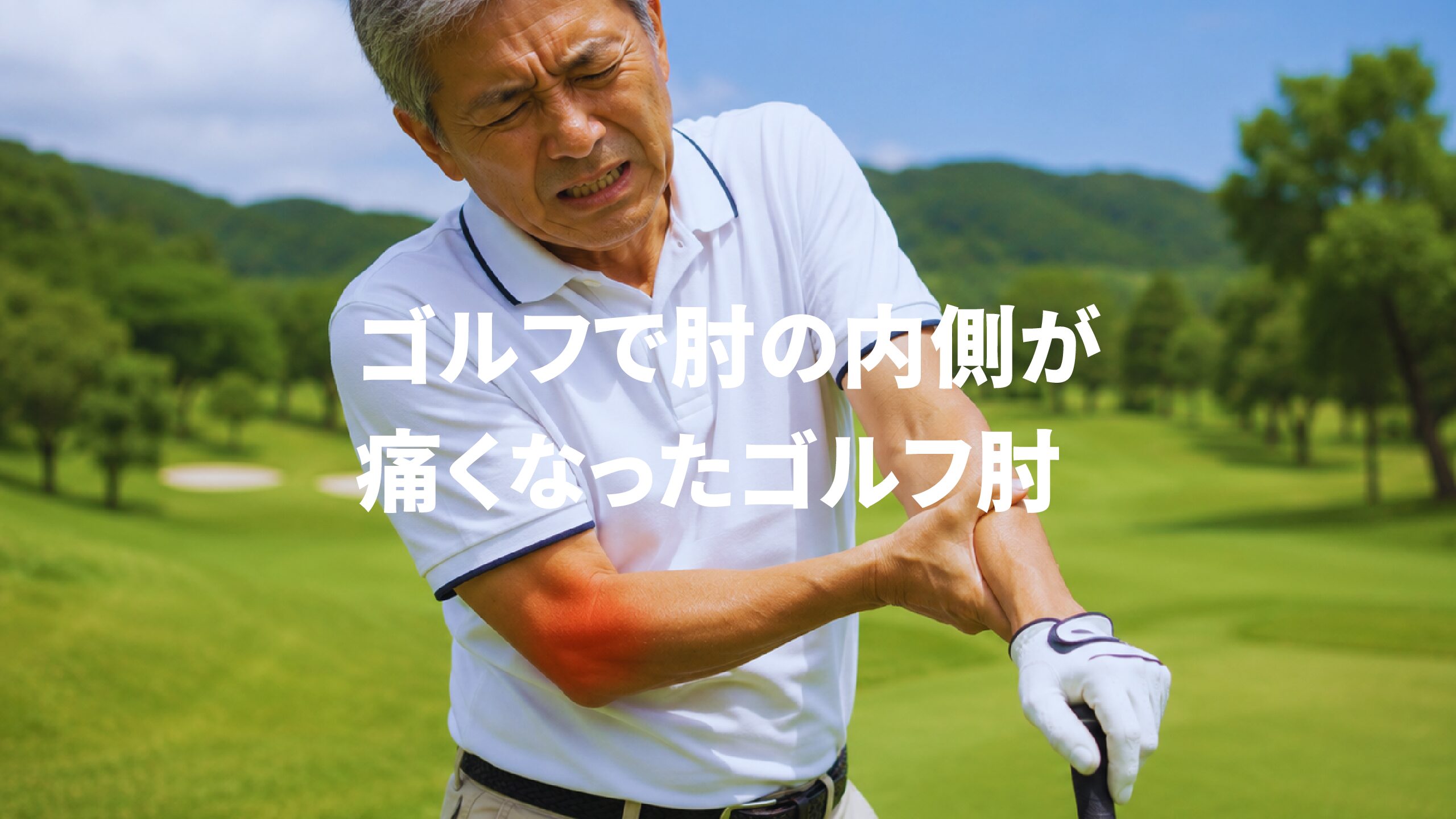 ゴルフで肘の内側が痛くなったゴルフ肘（上腕骨内側上顆炎）