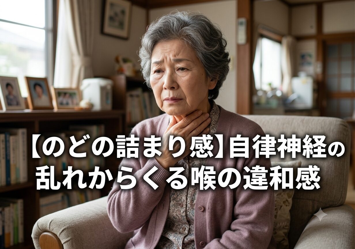 【のどの詰まり感】自律神経の乱れからくる喉の違和感