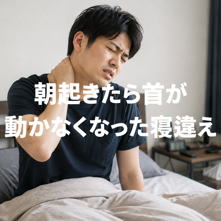 朝起きたら首が動かなくなった寝違え