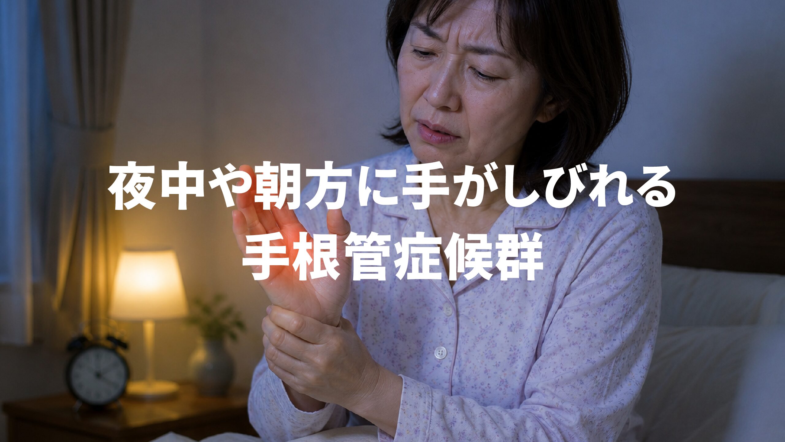 夜中や朝方に手がしびれる手根管症候群