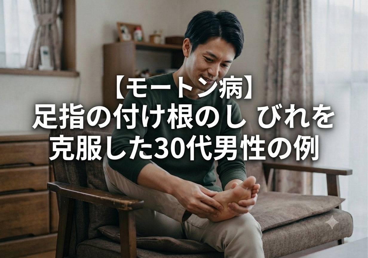 【モートン病】足指の付け根のしびれを克服した30代男性の例
