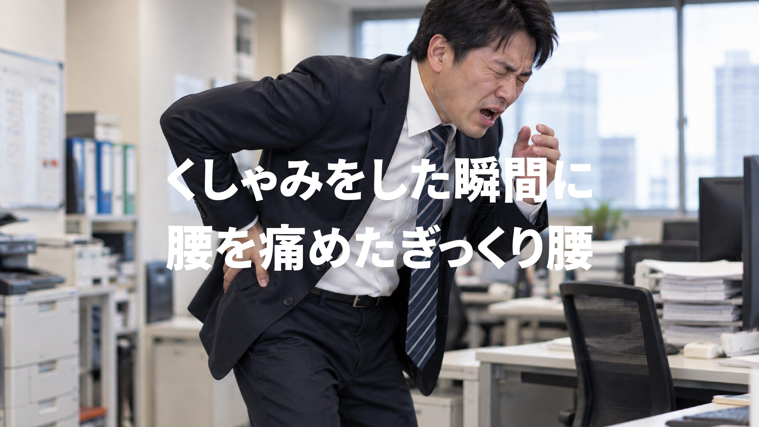 くしゃみをした瞬間に腰を痛めたぎっくり腰