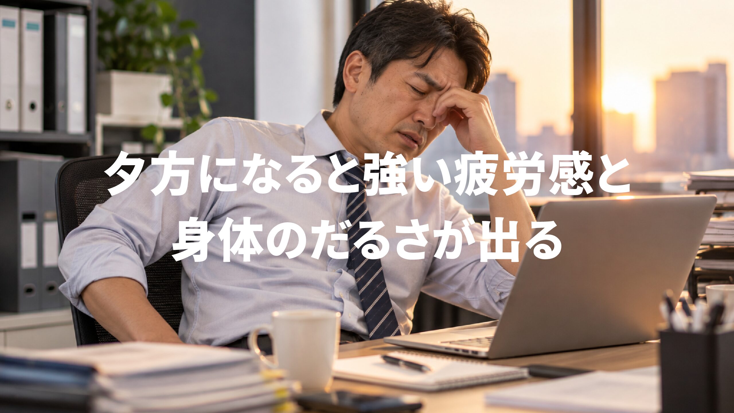 夕方になると強い疲労感と身体のだるさが出る